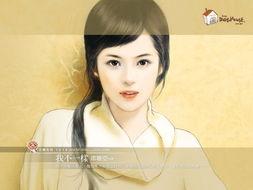 国产美女手绘壁纸在线,描绘东方韵味，邂逅视觉盛宴